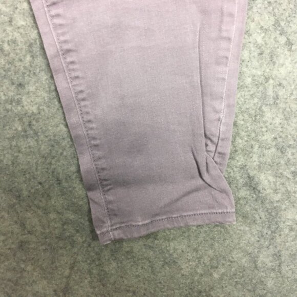 Adrienne Vittadini Jeans 10 30 Mid Rise Skinny Solid Dusty Purple Stretch Cotton - Picture 2 of 12